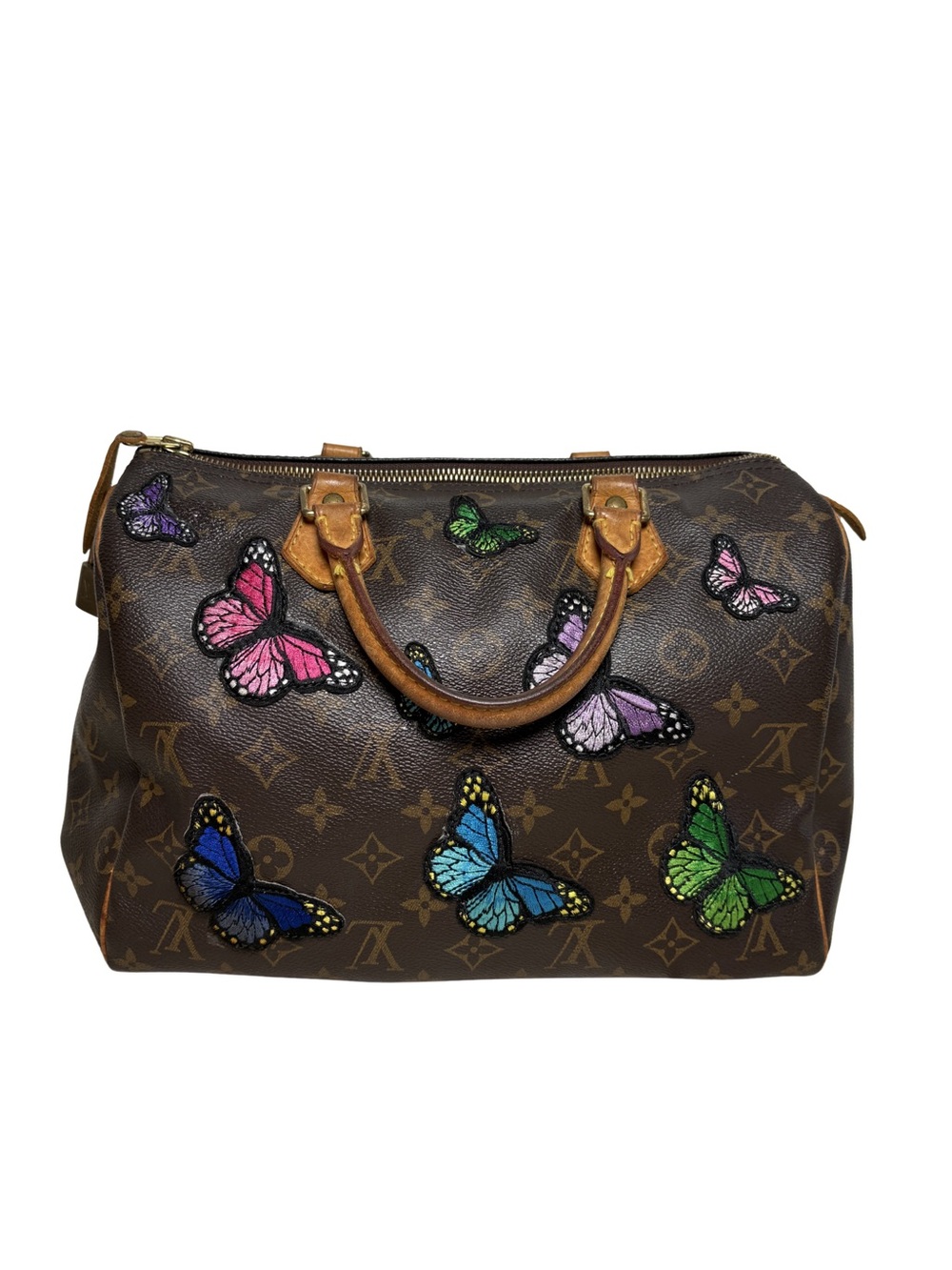 Louis Vuitton Speedy 30 Monogram with Multicolor Butterfly Patches